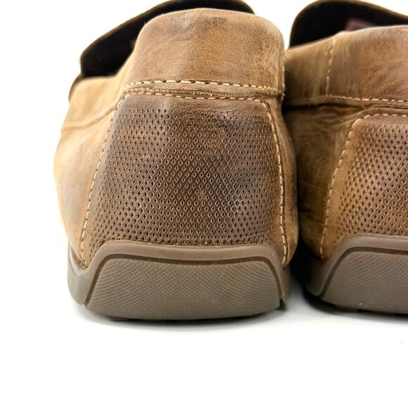 Rockport Brown Genuine Leather TruTech Memory Foam Comfort Penny Loafers Shoes main image 10
